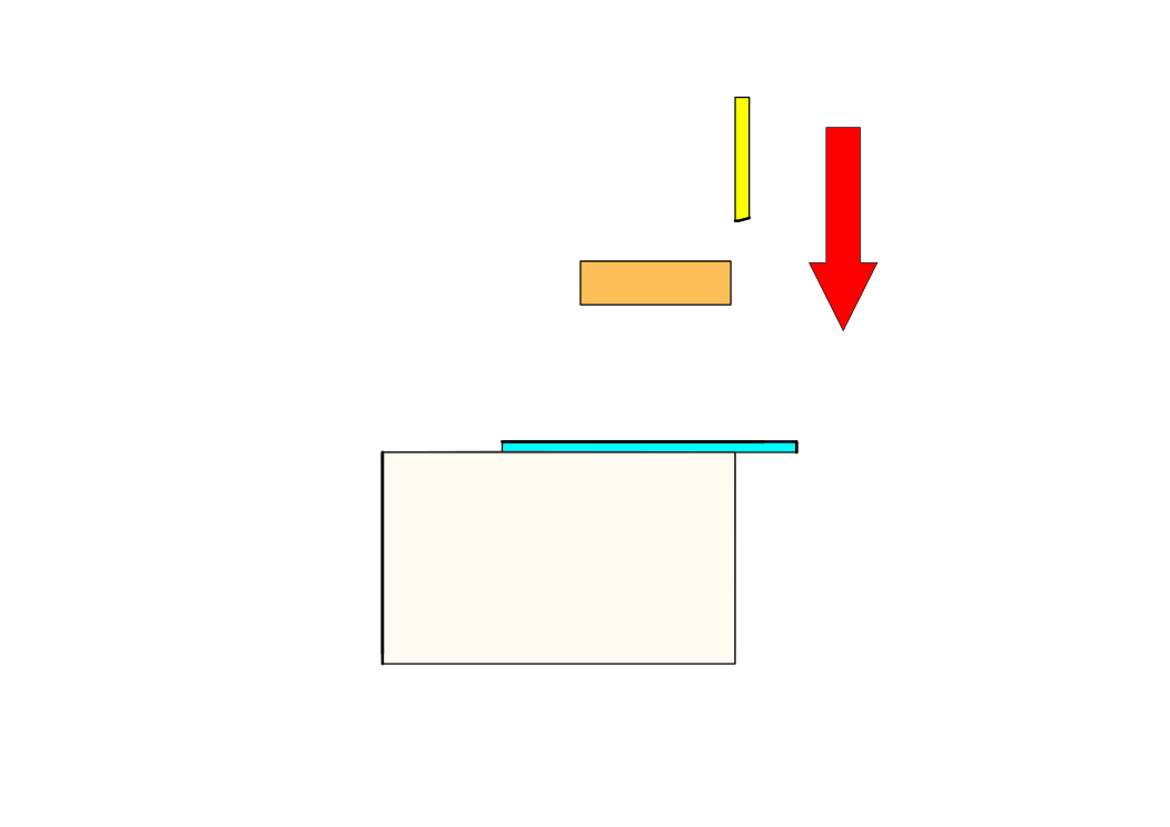 Loading the sheet metal - Shearing machine