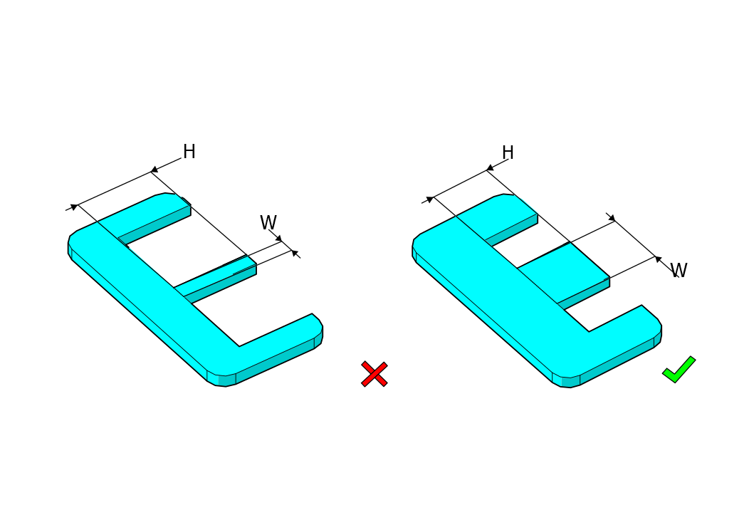 Notching width - Norck